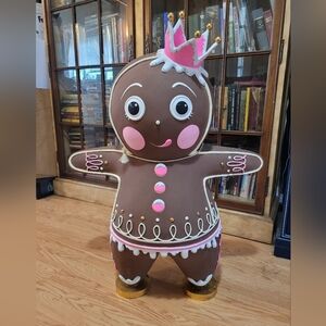 Glitterville Ginger Dough 34 Inches  Christmas Decor Candyland